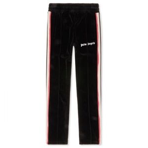 Palm Angels Black Velvet Chenille Tie Dye Tape Track Pants - Size Small - NWT